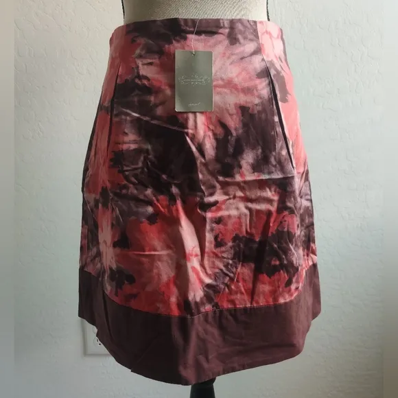 🆕 Eleveneses by Anthropologie Chic boho Bohemian 100% cotton envelope Skirt_4