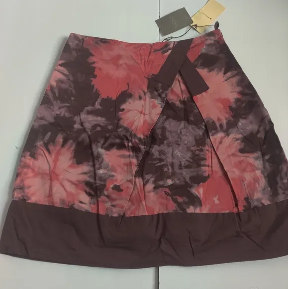 🆕 Eleveneses by Anthropologie Chic boho Bohemian 100% cotton envelope Skirt_4