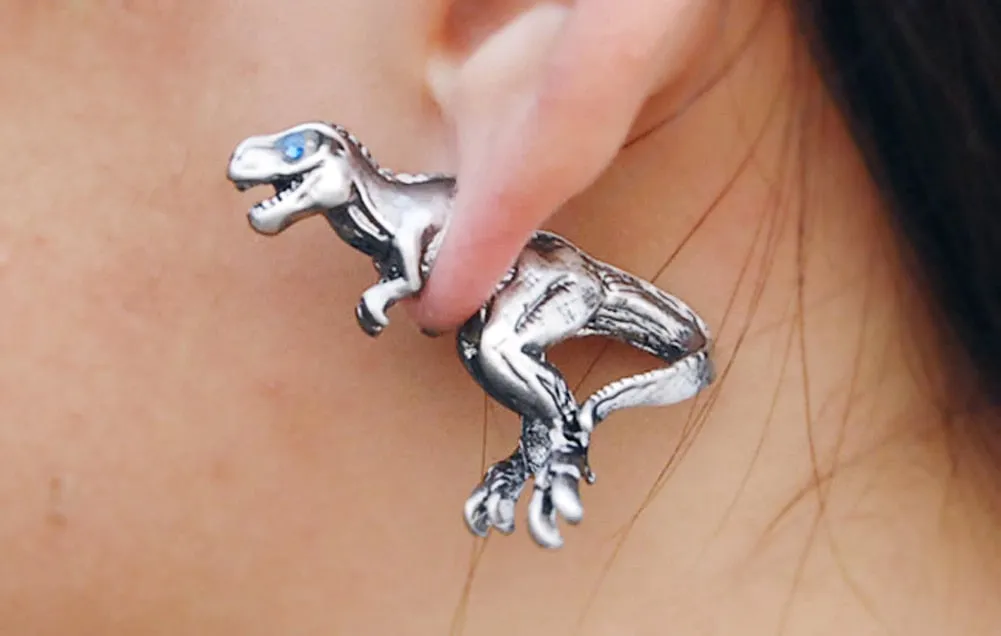 1 Pcs Cool Punk Style Rock Temptation Alloy Dinosaur