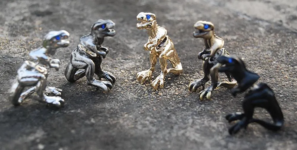 1 Pcs Cool Punk Style Rock Temptation Alloy Dinosaur