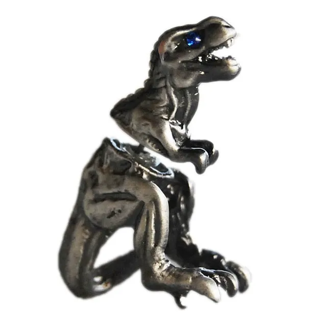 1 Pcs Cool Punk Style Rock Temptation Alloy Dinosaur