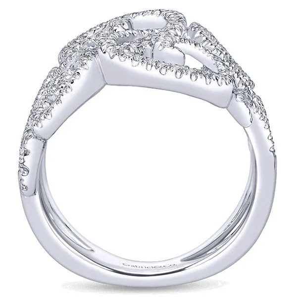 14k White Gold Fashion Ladies' Ring