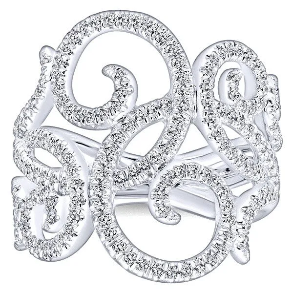 14k White Gold Fashion Ladies' Ring