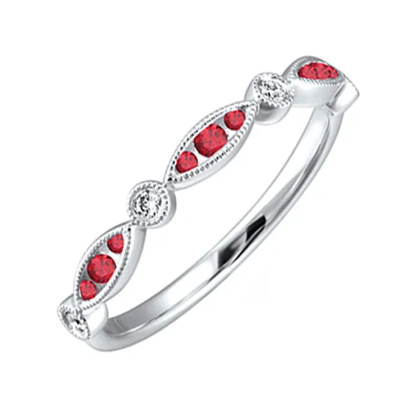 14KT White Gold & Diamond Sparkle Fashion Ring  - 1/10 ctw