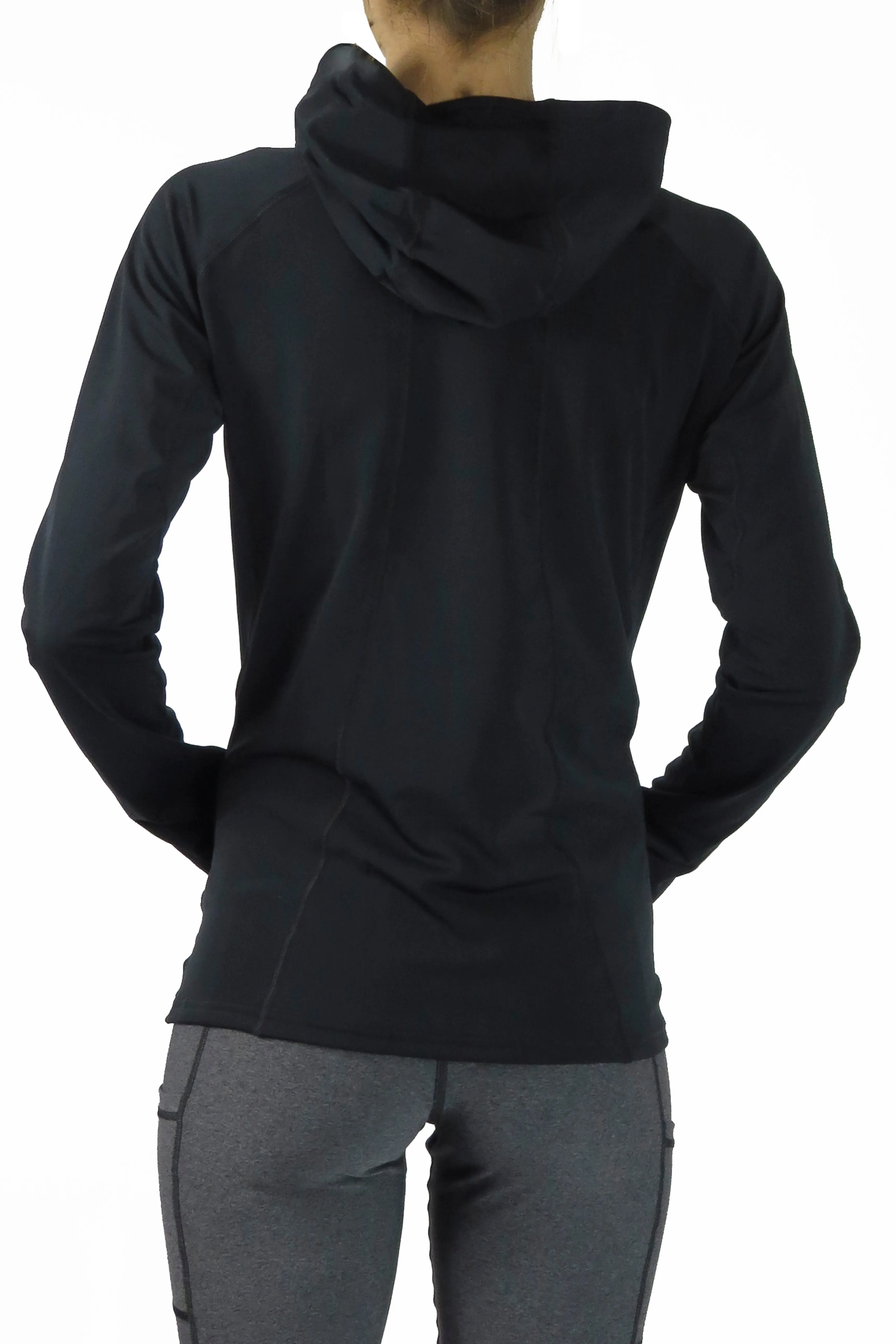 4401 - Performance Pony Tail Hoodie/Black