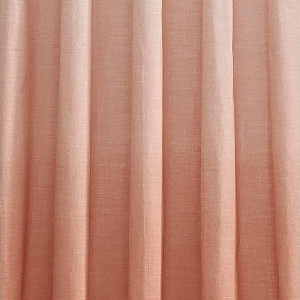 95 Inch Girls Color Ombre Embroidered Curtain Single Panel
