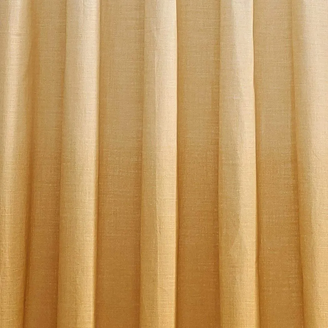95 Inch Girls Color Ombre Embroidered Curtain Single Panel