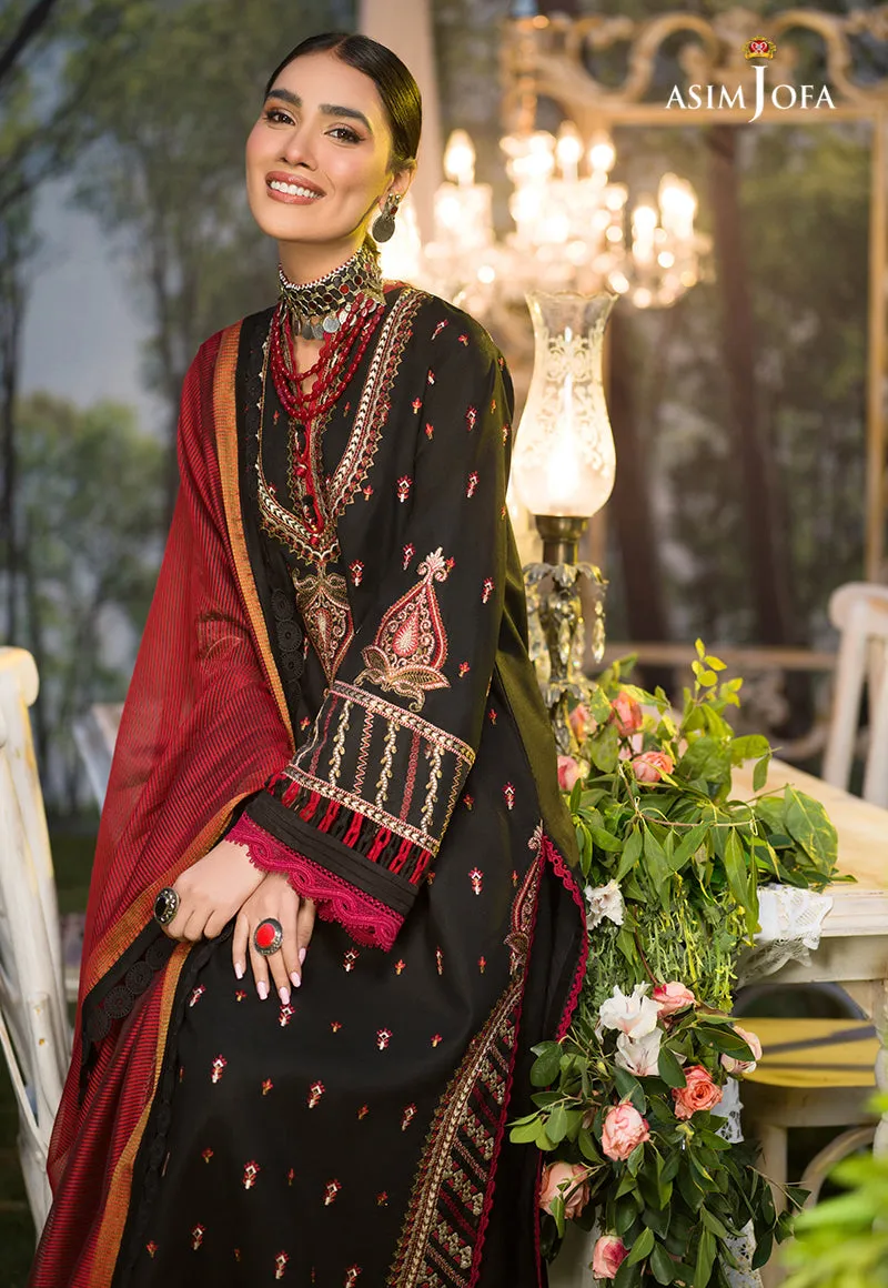 AJPR-13 | Asim Jofa Prints Rania Collection 2022 | Unstitched Embroidered Lawn Suits