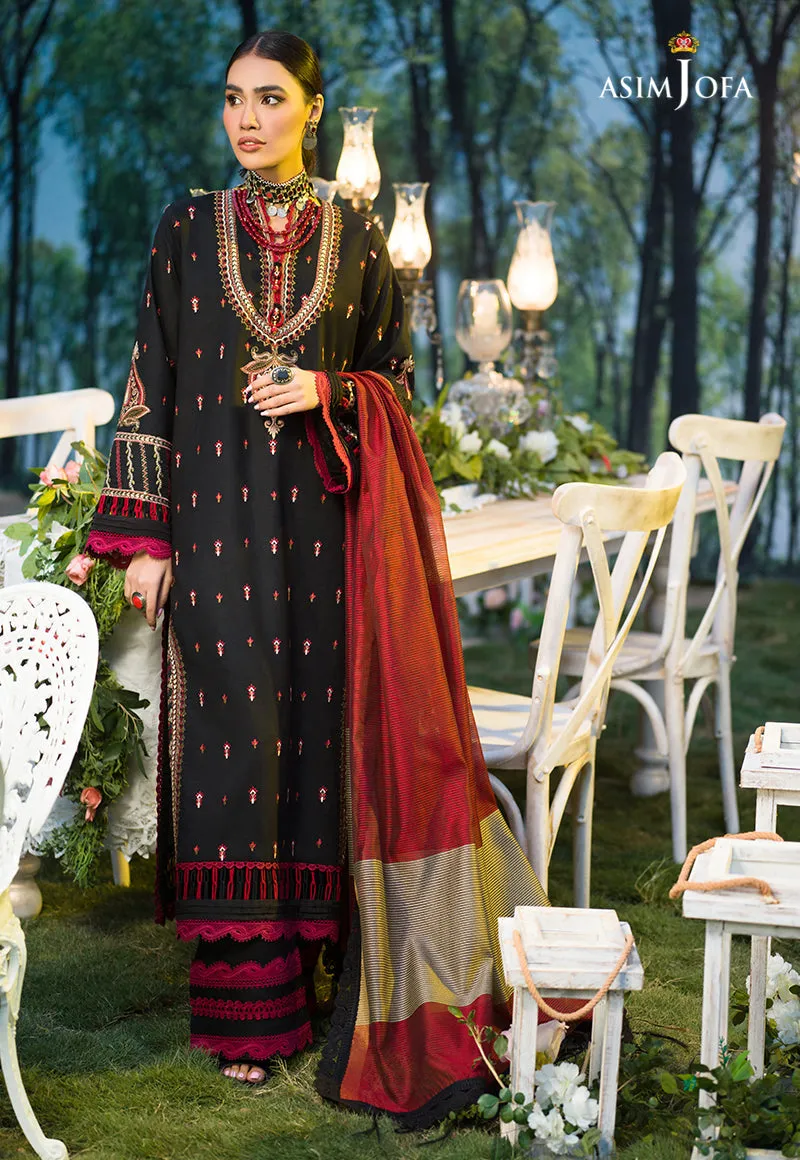 AJPR-13 | Asim Jofa Prints Rania Collection 2022 | Unstitched Embroidered Lawn Suits