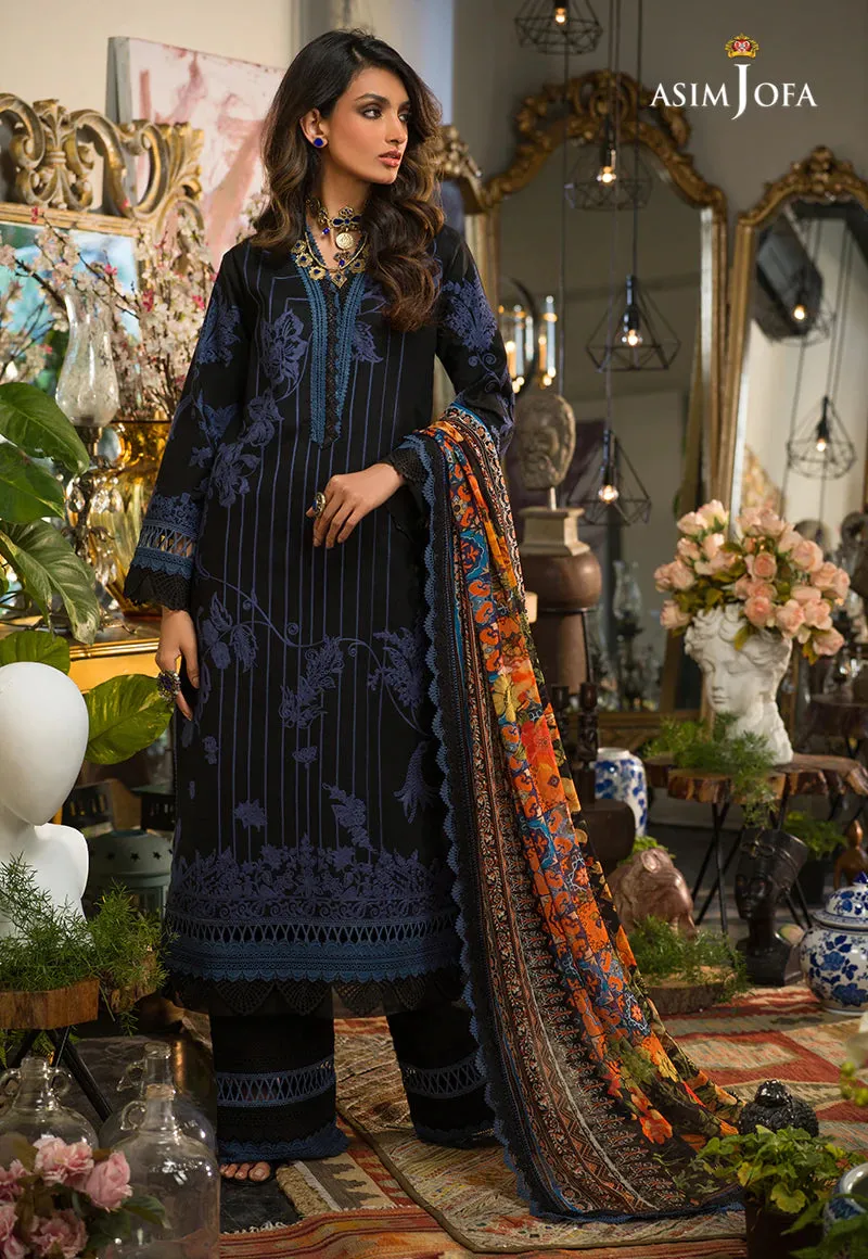 AJPR-33 | Asim Jofa Prints Rania Collection 2022 | Unstitched Embroidered Lawn Suits