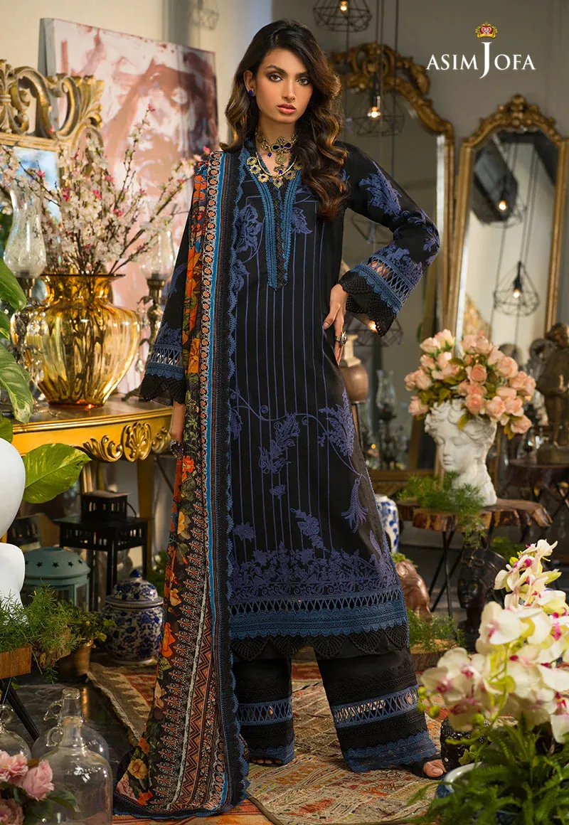 AJPR-33 | Asim Jofa Prints Rania Collection 2022 | Unstitched Embroidered Lawn Suits