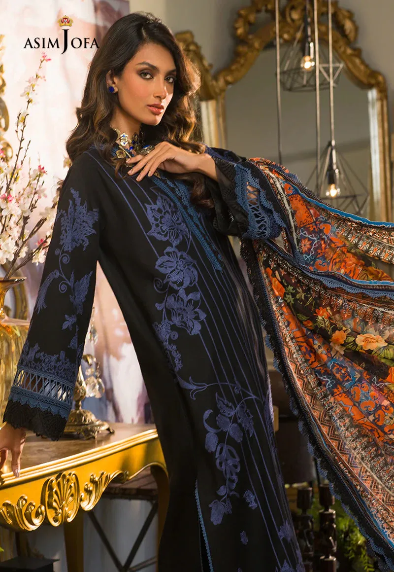 AJPR-33 | Asim Jofa Prints Rania Collection 2022 | Unstitched Embroidered Lawn Suits
