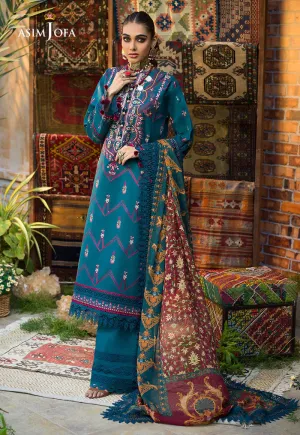 AJPR-35 | Asim Jofa Prints Rania Collection 2022 | Unstitched Embroidered Lawn Suits