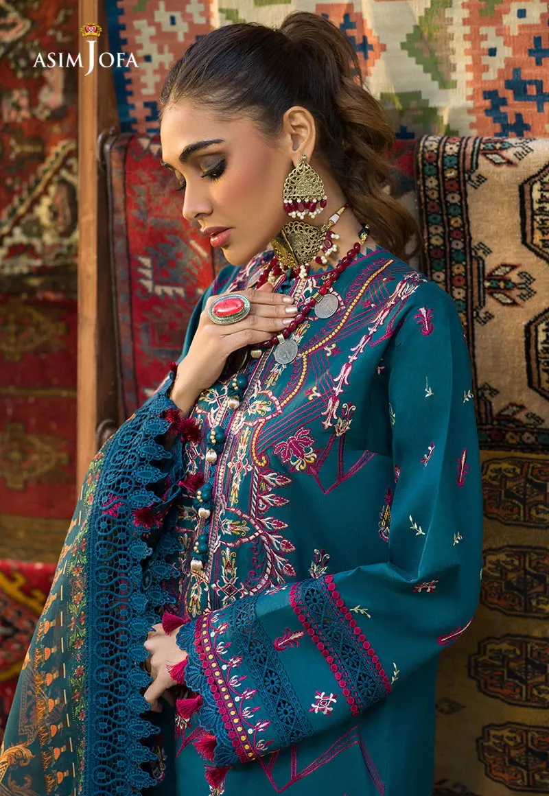 AJPR-35 | Asim Jofa Prints Rania Collection 2022 | Unstitched Embroidered Lawn Suits