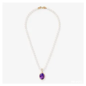 Amethyst "JEWL" Pendant & Chain