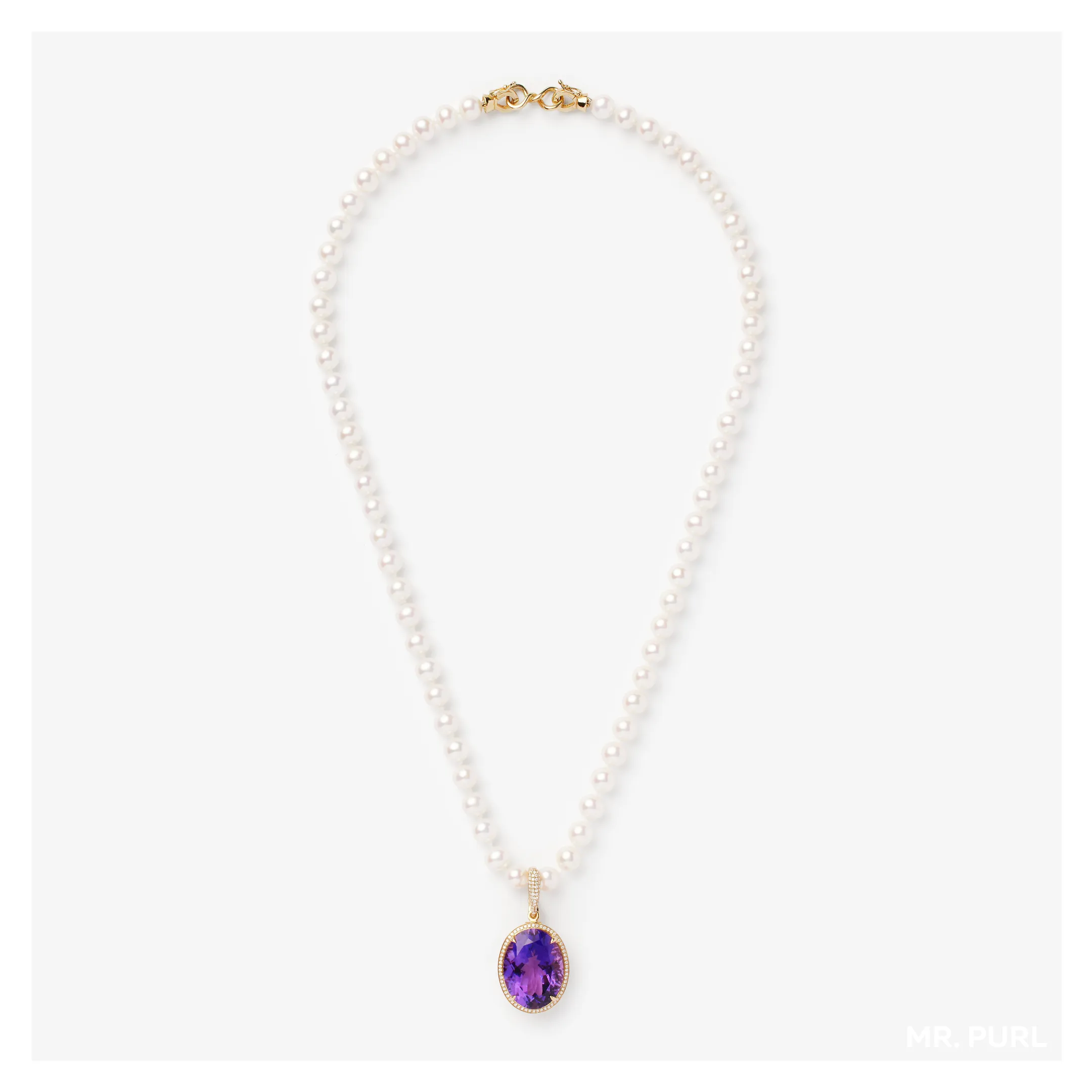 Amethyst "JEWL" Pendant & Chain