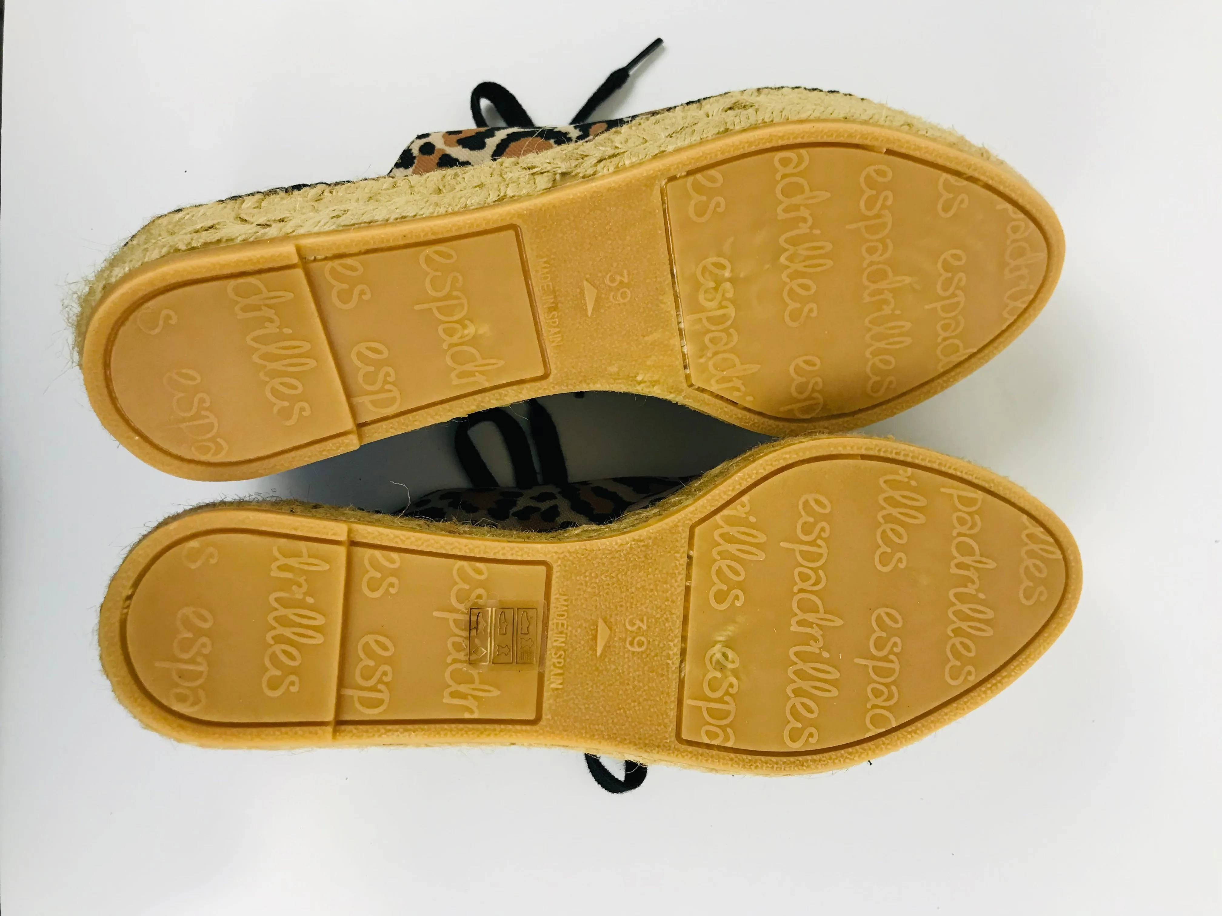 And/Or Women's Leopard Print Espadrilles Platform Trainers | EU39 UK6 | Multicoloured