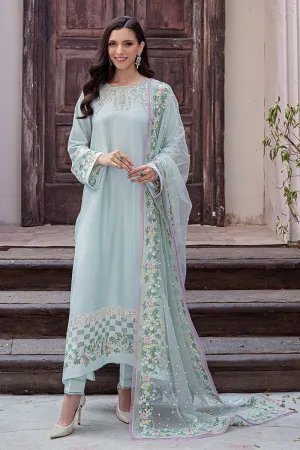 AQUATIC MLE22-03 | Mushq Eid Pret Drop 2 | 3Pc Cotton Net Suit