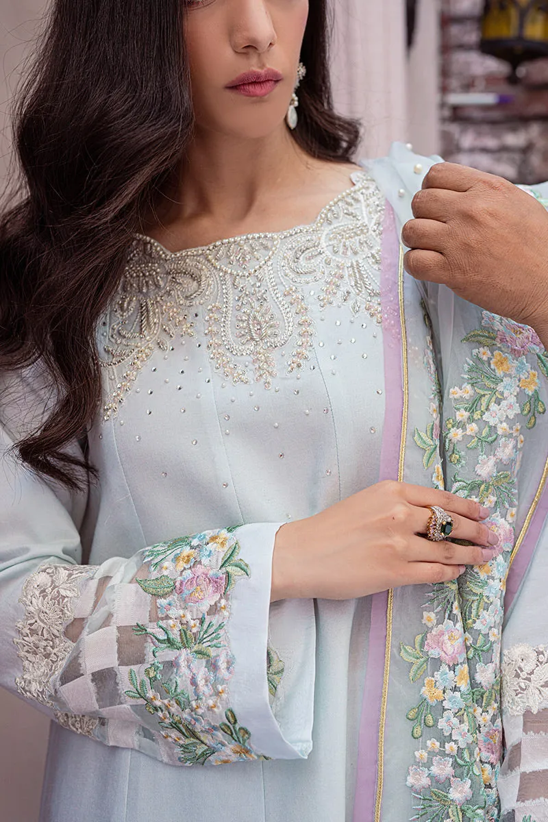 AQUATIC MLE22-03 | Mushq Eid Pret Drop 2 | 3Pc Cotton Net Suit