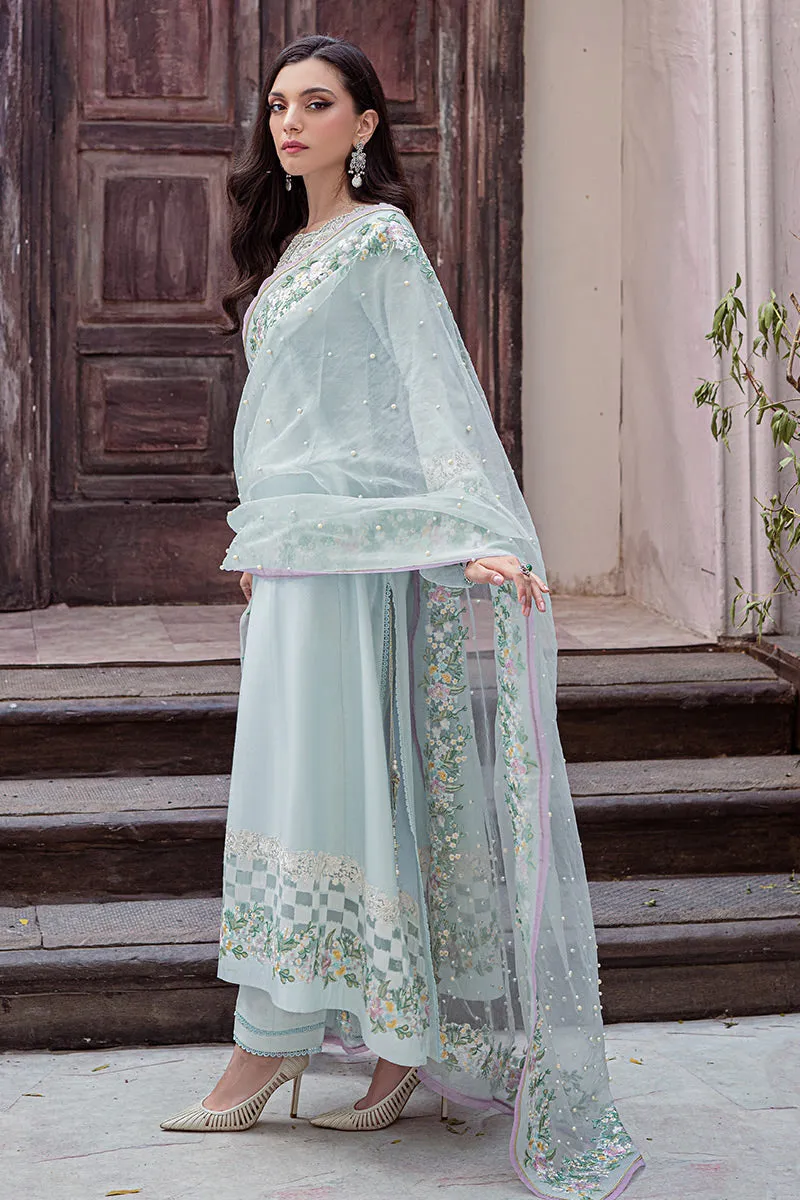 AQUATIC MLE22-03 | Mushq Eid Pret Drop 2 | 3Pc Cotton Net Suit