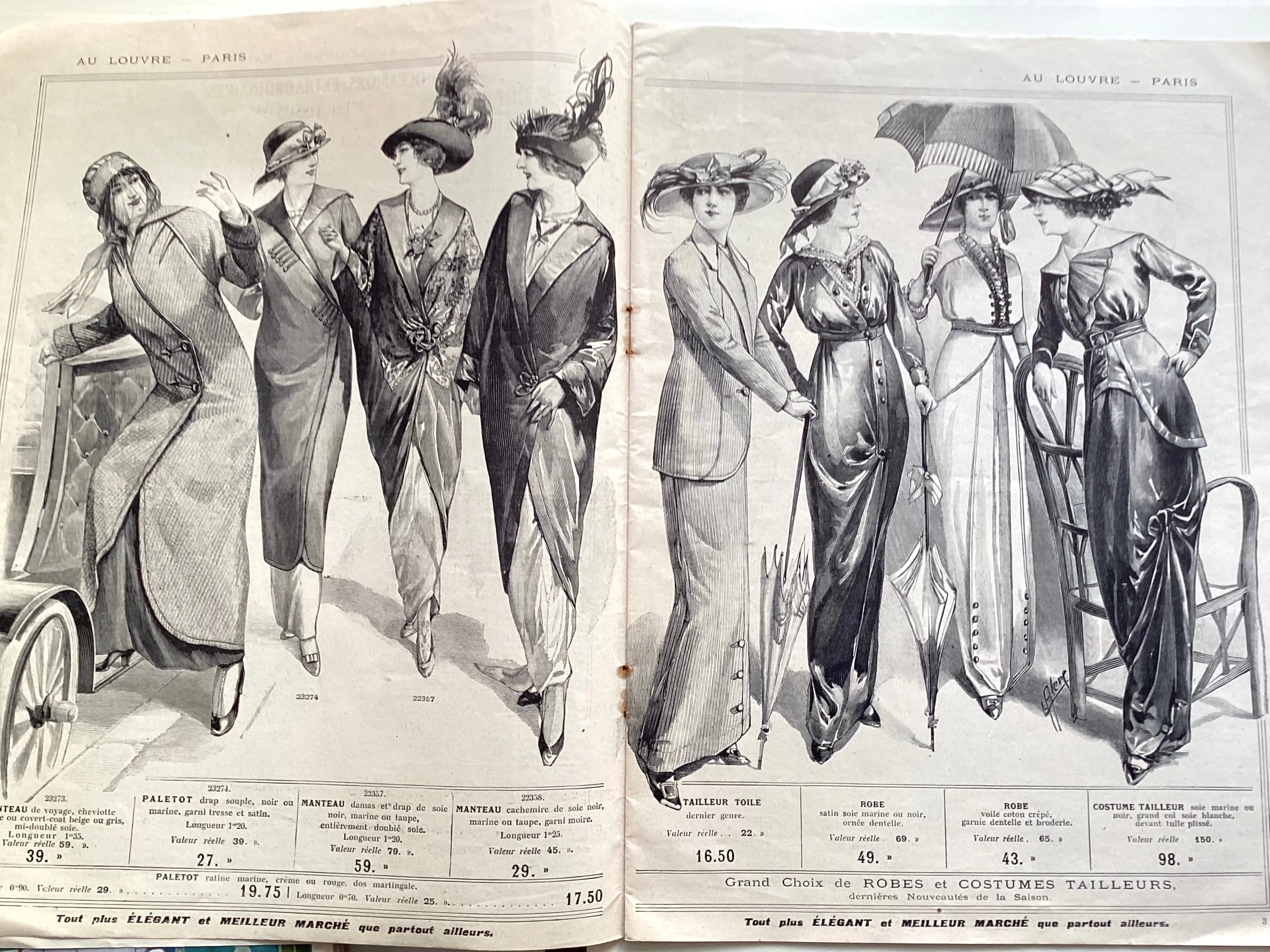 Au Louvre : Anniversaire Lundi 19 Mai, circa 1913