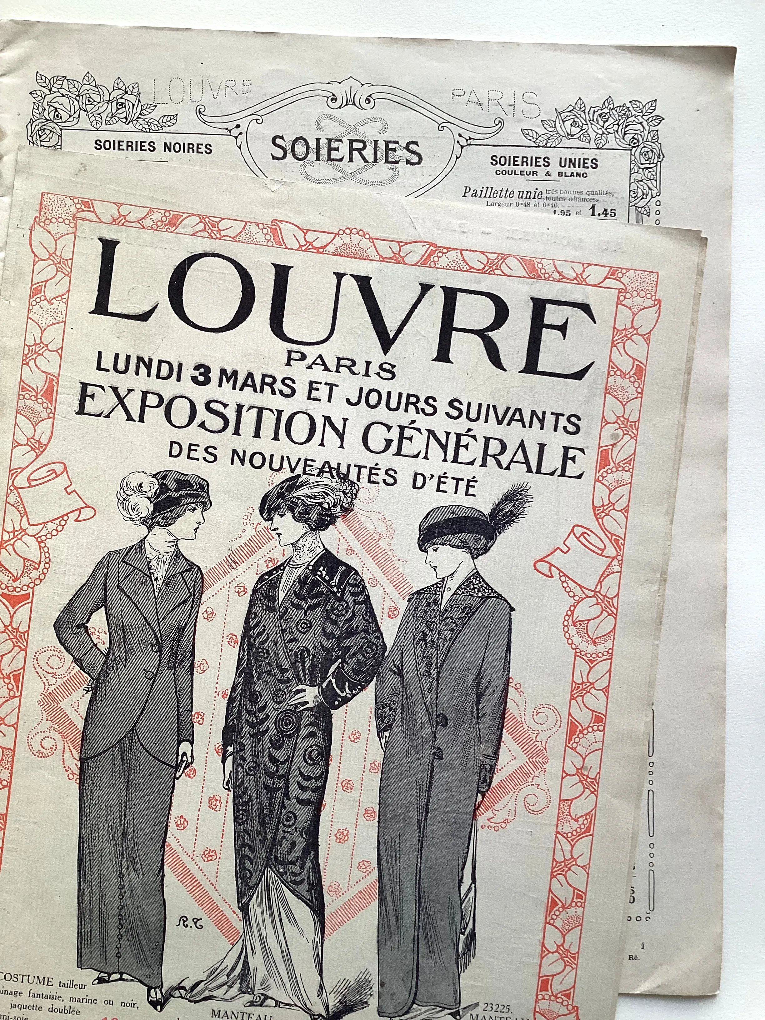 Au Louvre : Nouveautés d'Été / Lundi 3 mars c. 1913