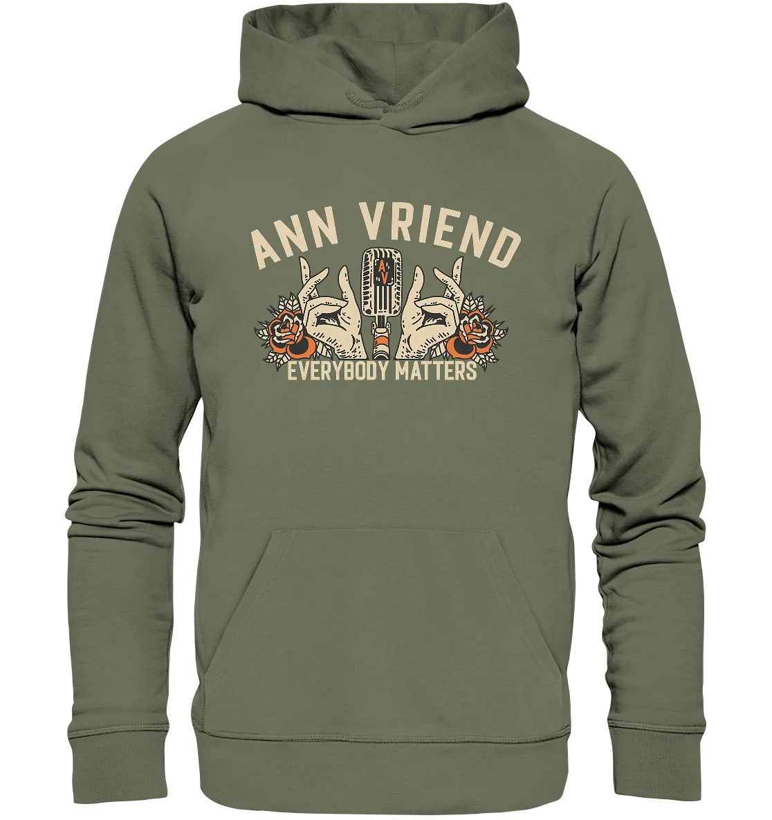 AV / Premium Unisex Hoodie with Hands Logo