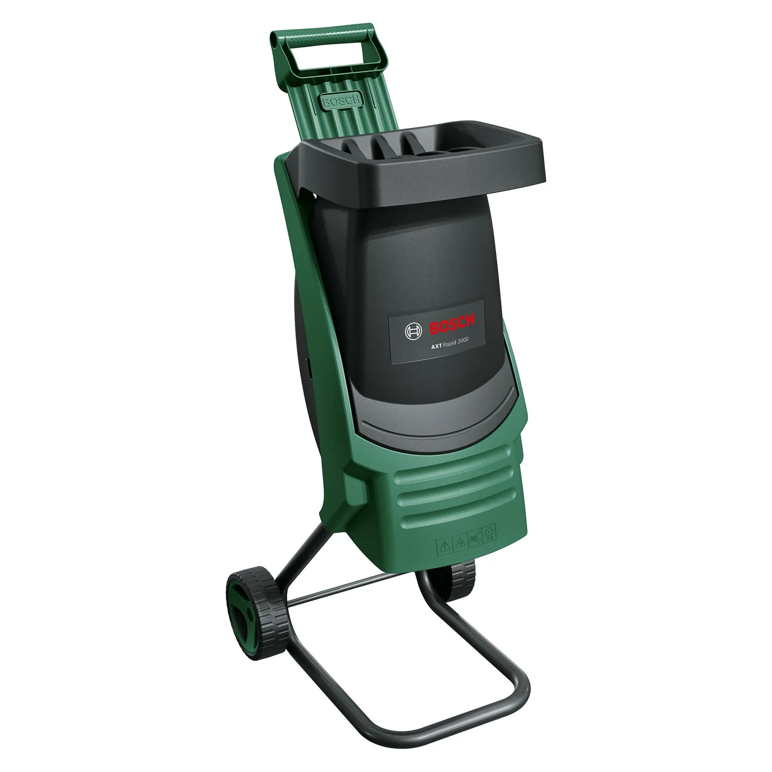 AXT Rapid 2000 Häcksler (2000-W-Motor, Schnelles und kraftvolles Häckseln von Holz und Gartenabfällen, Messerschneidsystem)