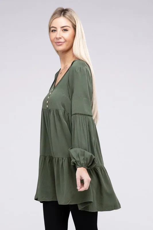Babydoll Tiered Dress