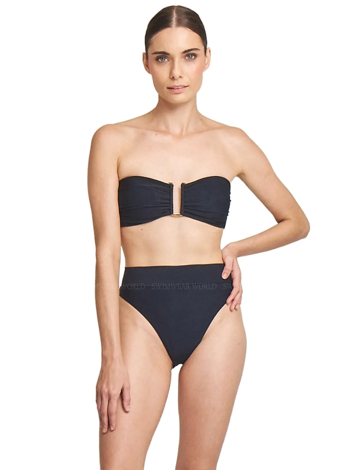 Bandeau Classic Black 75-High Rise Classic Black 20 Bikini