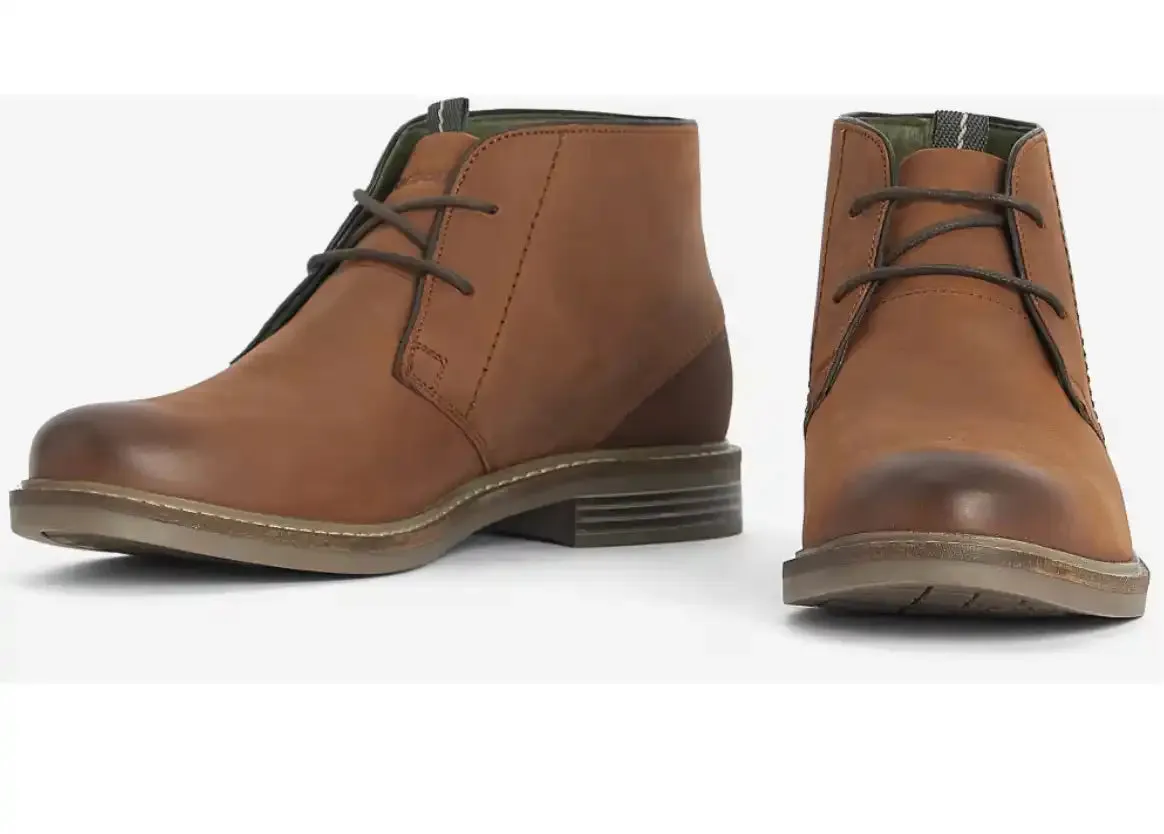 Barbour Mens Redhead Chukka Boots Timber Tan