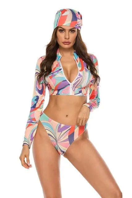 Bleu Two Piece Rashguard