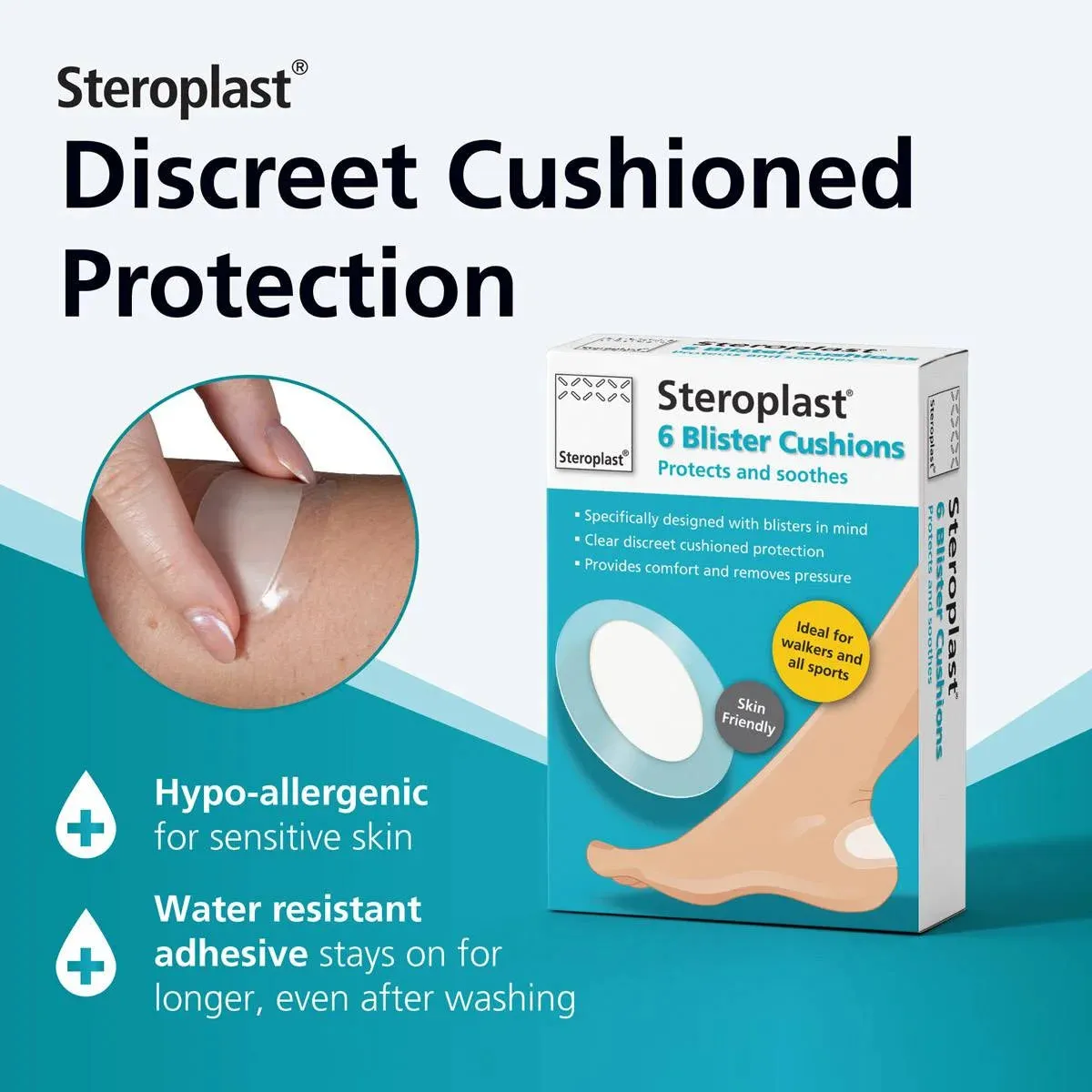Blister Cushions | 6 Adhesive Thick Gel Plasters