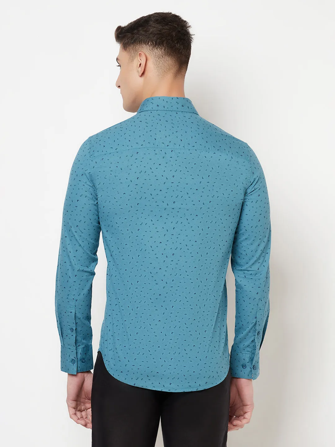 Blue Floral Shirt