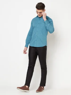 Blue Floral Shirt