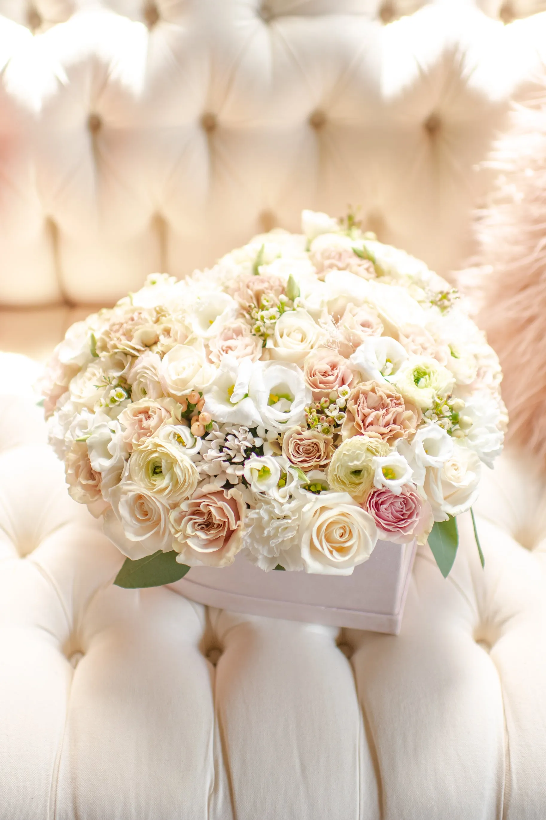 Blush Suede Heart Luxe JoyBox