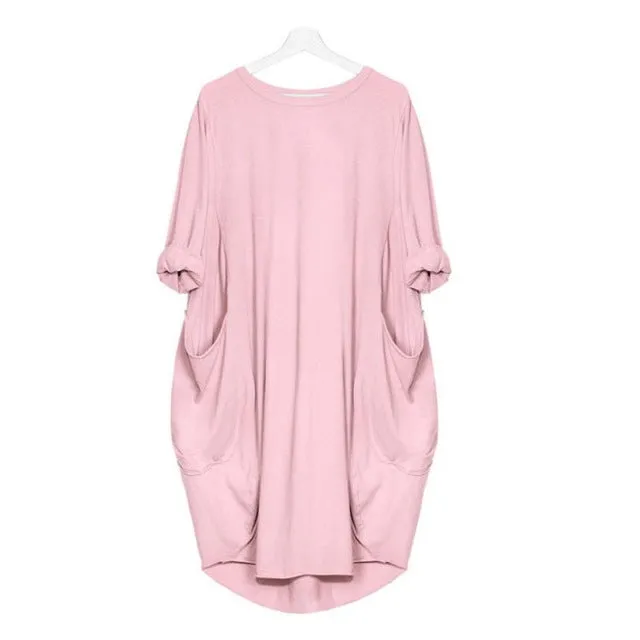 Boho Casual Pocket Dress