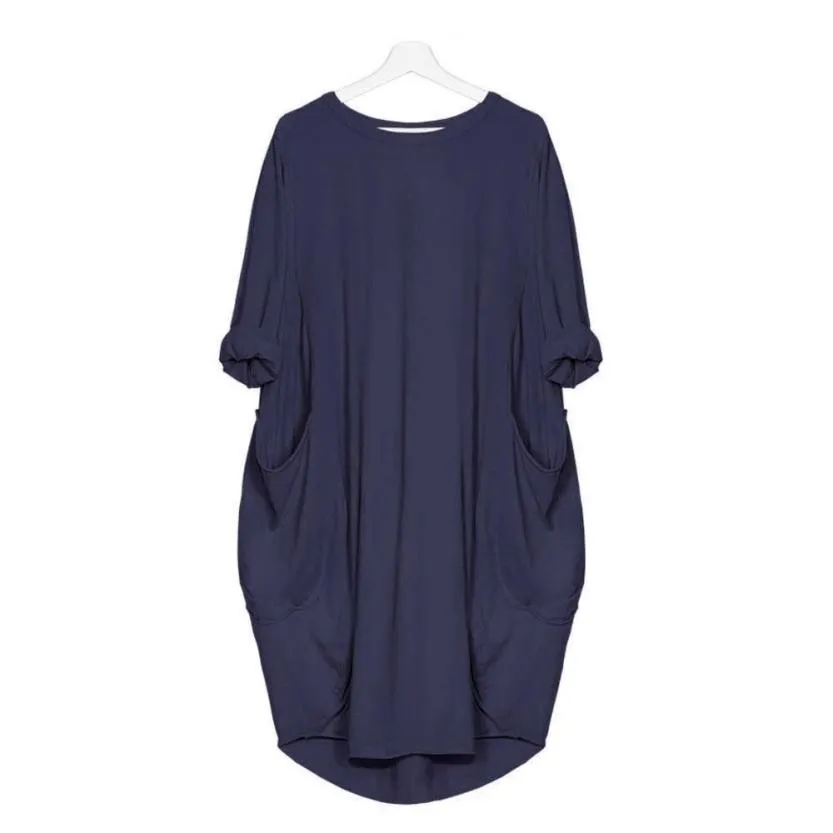 Boho Casual Pocket Dress