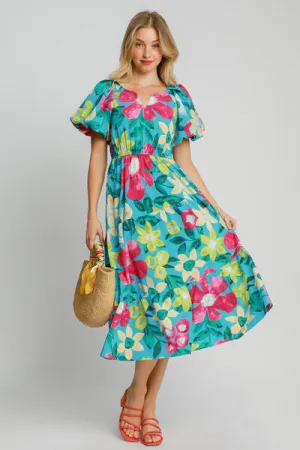 Born To Bloom Midi Dress