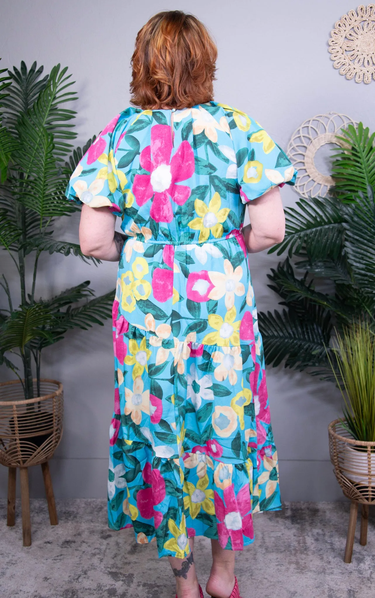 Born To Bloom Midi Dress