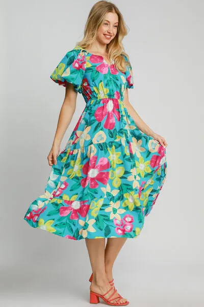 Born To Bloom Midi Dress