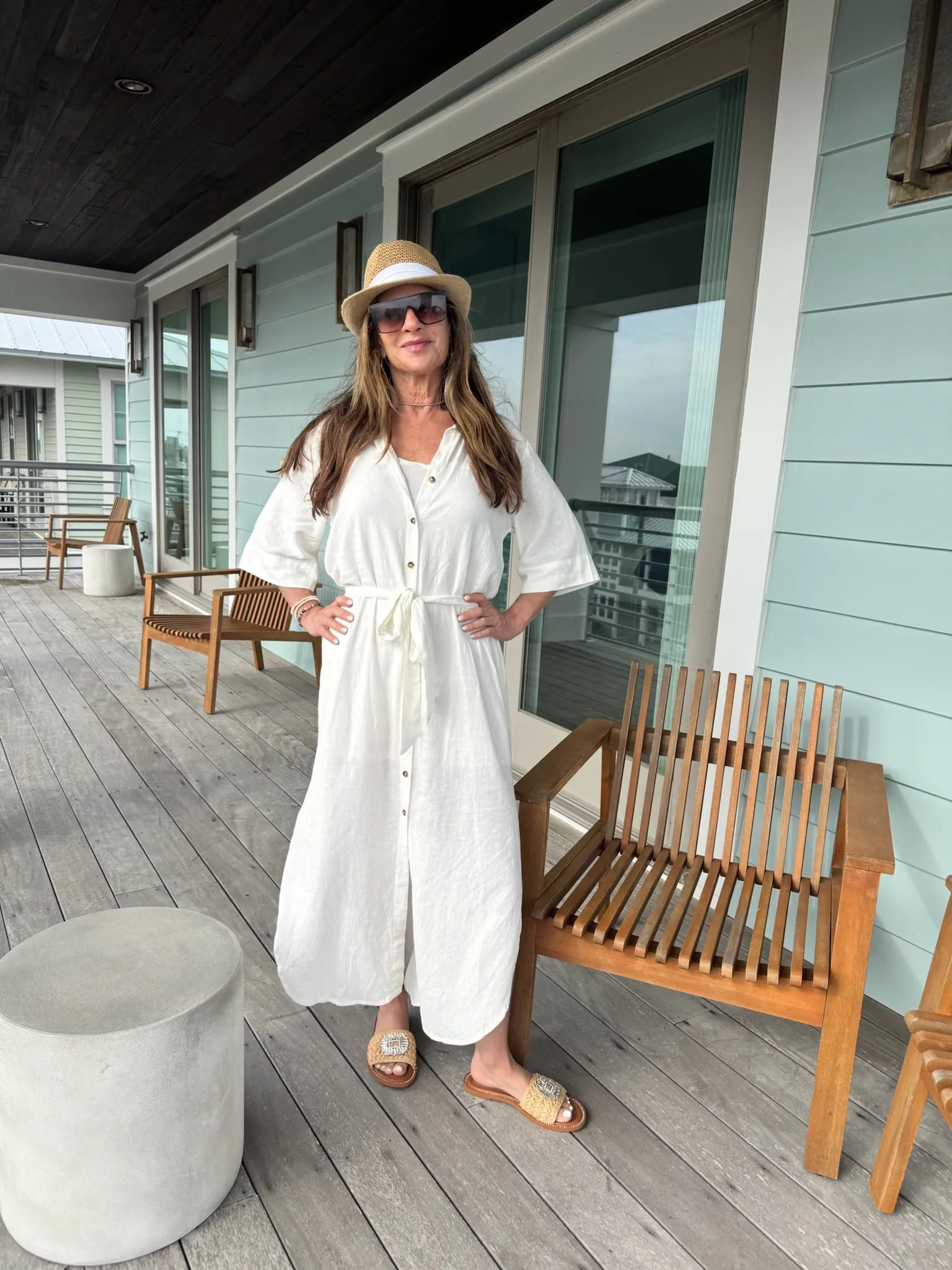 Brise Linen Midi Dress