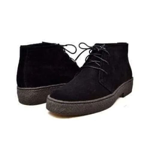 British Walkers Playboy Original Men's Black Suede High Top Ankle Boots