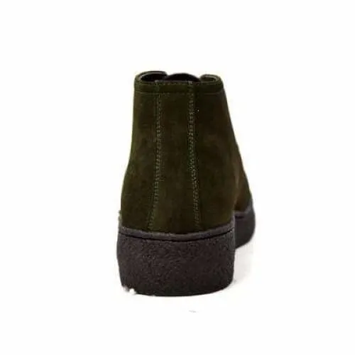 British Walkers Playboy Original Men's Olive Green Suede High Top Ankle Boots