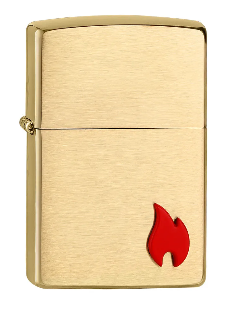Brushed Brass classique avec emblème de flamme