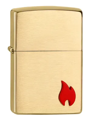Brushed Brass classique avec emblème de flamme