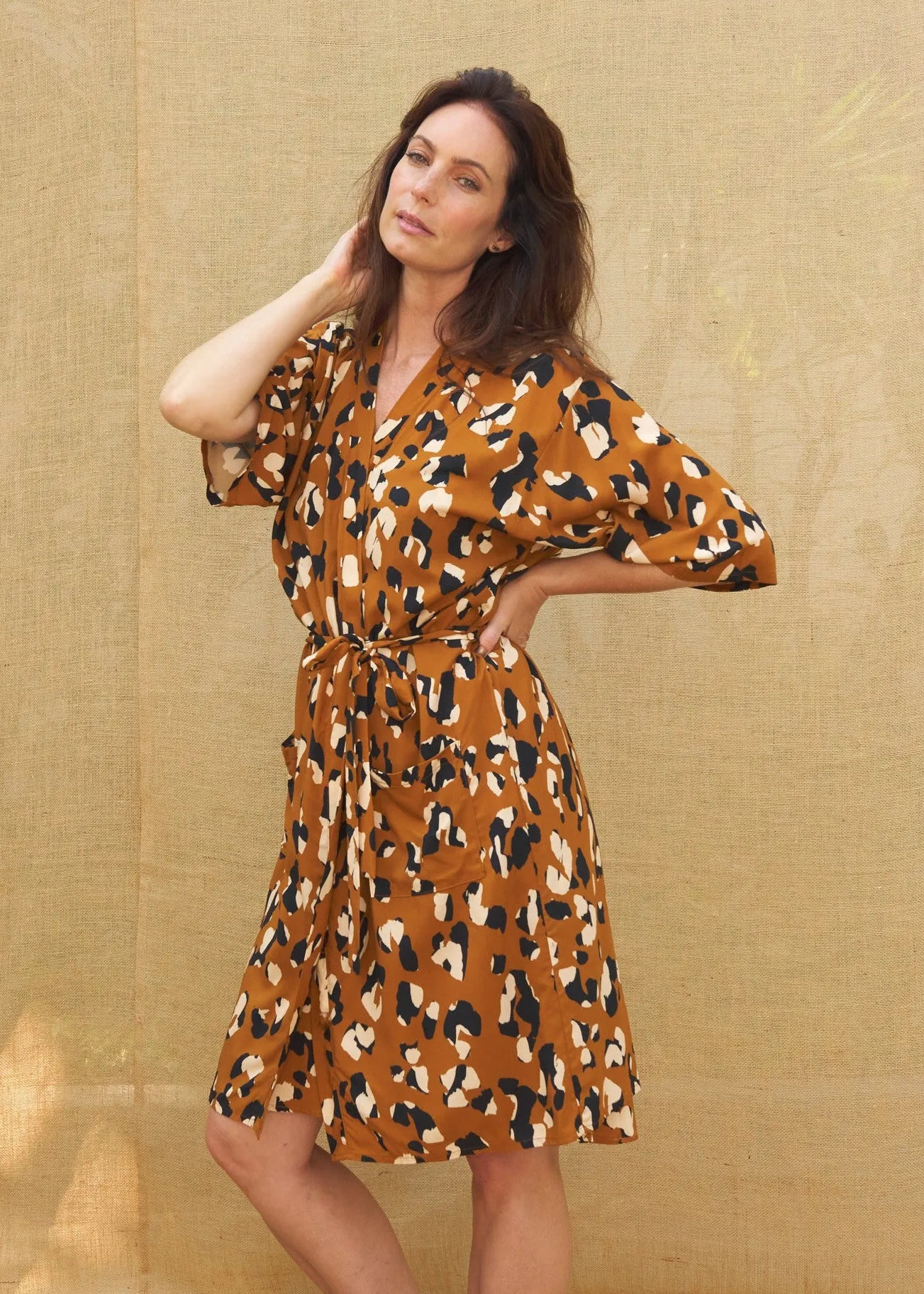 Cara Robe in Leopard