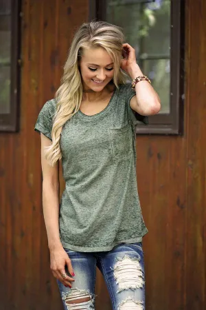 Casual Comfort - Olive Tee