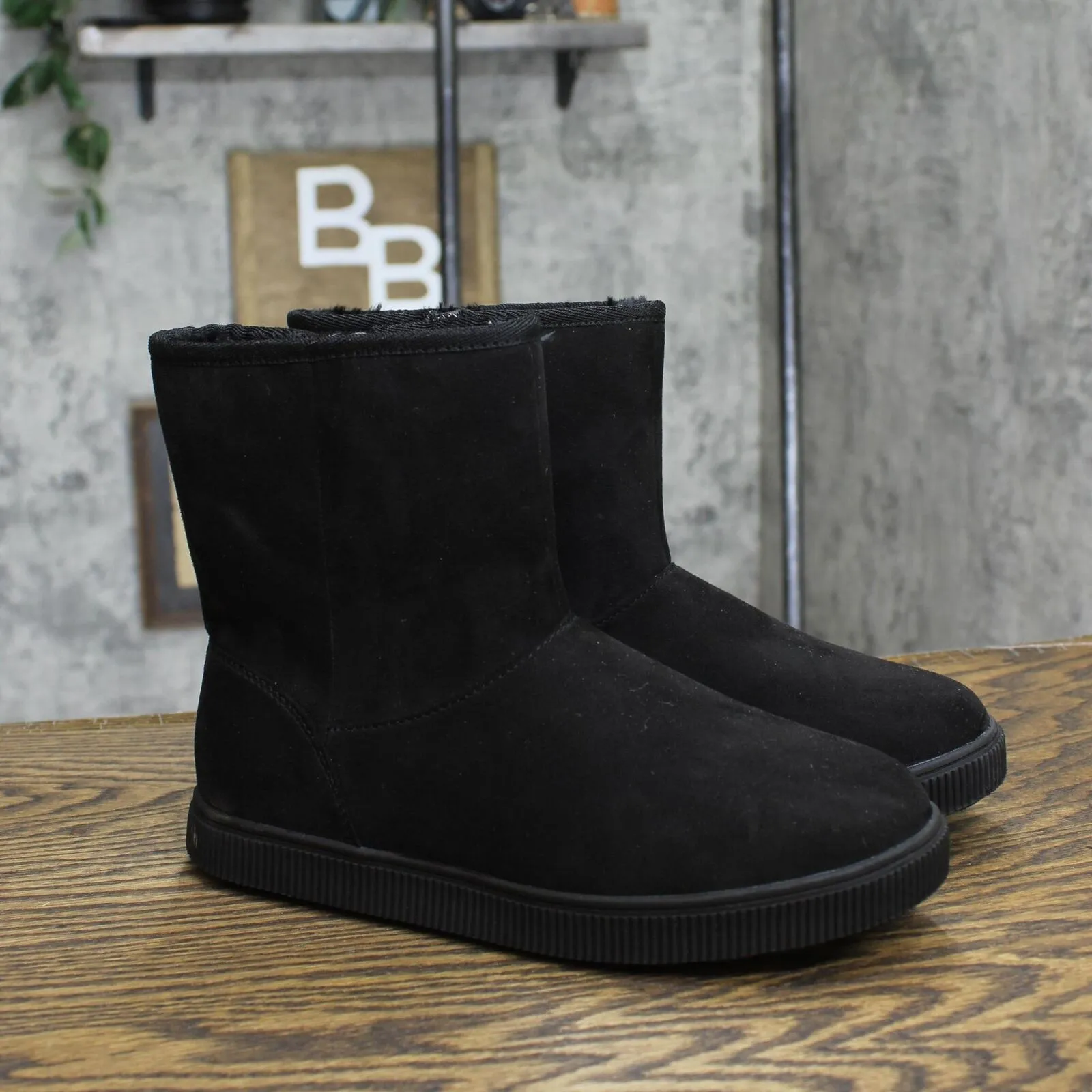 Cat & Jack Girls Holland Zipper Shearling Style Boots 88435448 Black 4