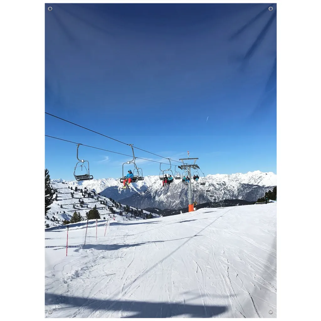Chairlift Austrian Alps - Wall Tapestry
